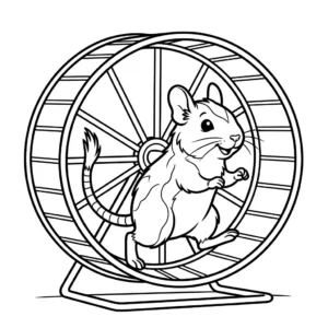 דף צביעה של דגו על גלגל ריצה להדפסה