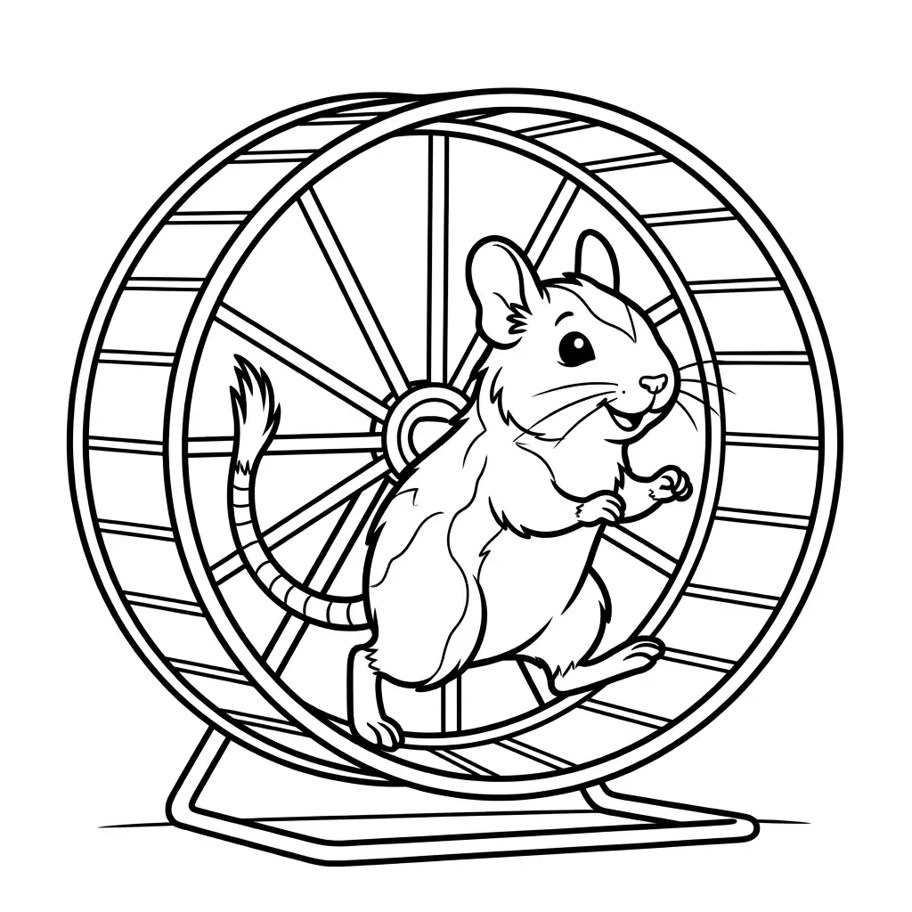 דף צביעה של דגו על גלגל ריצה להדפסה