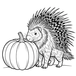 דף צביעה של דרבן ודלעת להדפסה