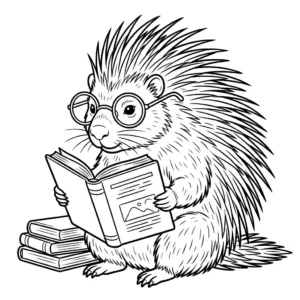 דף צביעה של דרבן לומד להדפסה