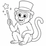 דף צביעה של לנגור קוסם להדפסה