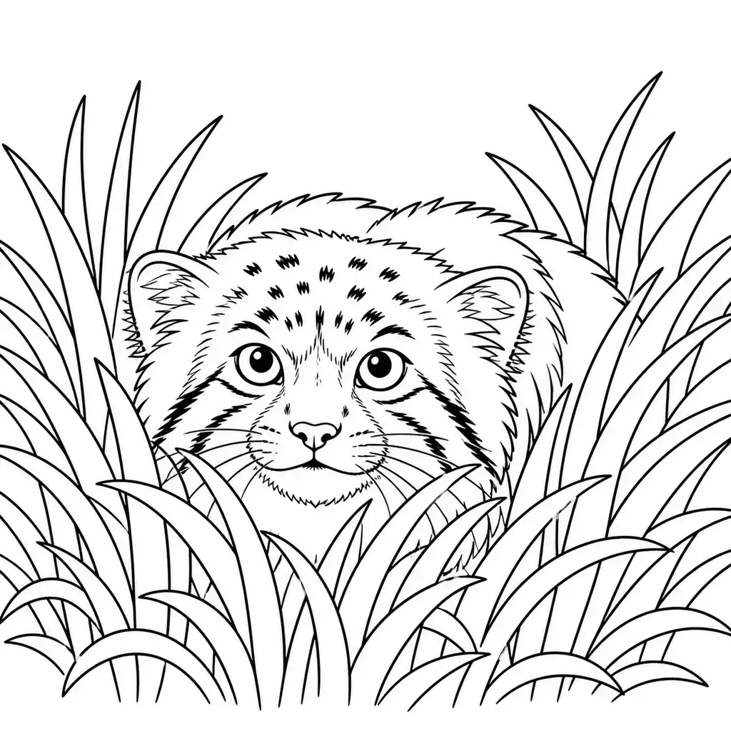 דף צביעה של מאנול בשיחים להדפסה